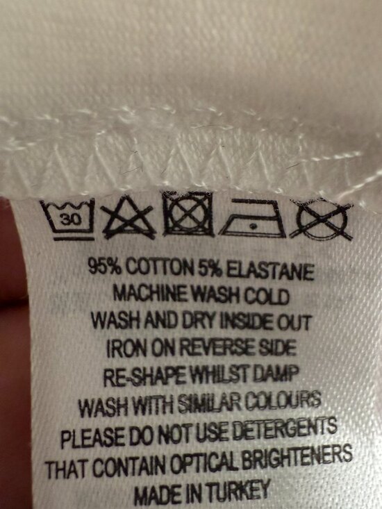 FRENCH CONNECTION Women's NWT Rallie Cotton Rouched T-Shirt White | Size M - Picture 7 of 7